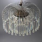 Murano glass waterfall chandelier from the 60s