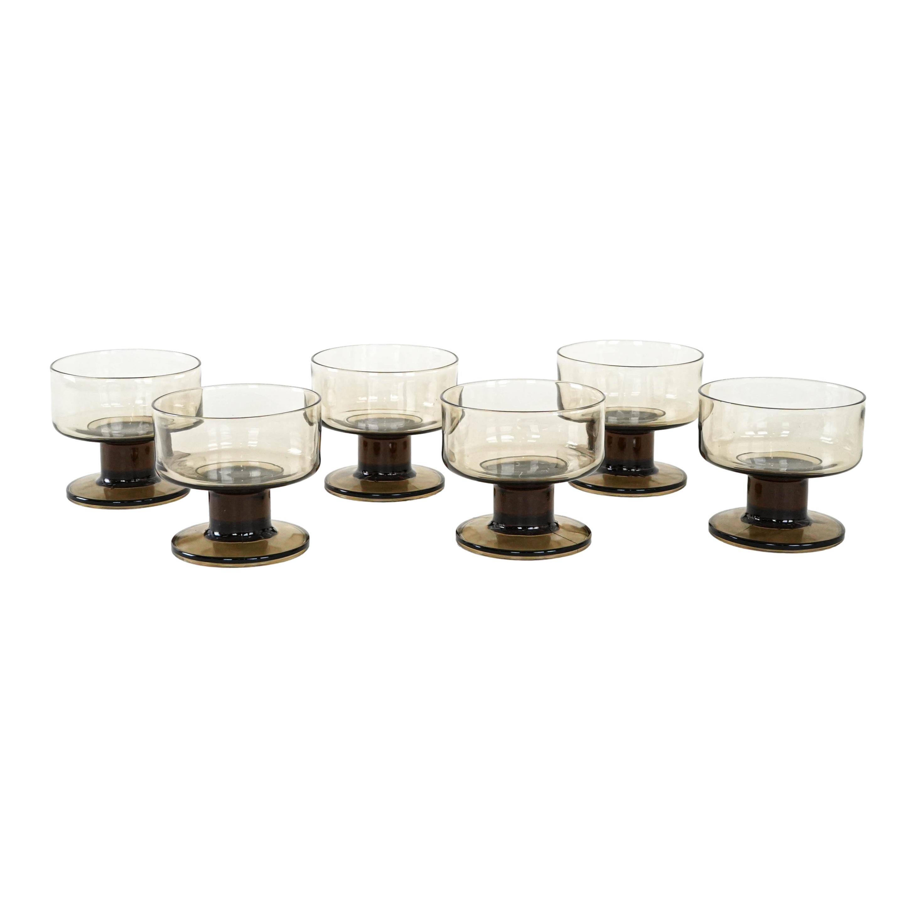 Set of dessert bowls, Italian design, 1970s, made in Italy