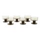 Set of dessert bowls, Italian design, 1970s, made in Italy