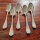 Christofle - 5 table spoons model Marot Bérain in silver-plated metal