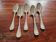 Christofle - 5 table spoons model Marot Bérain in silver-plated metal