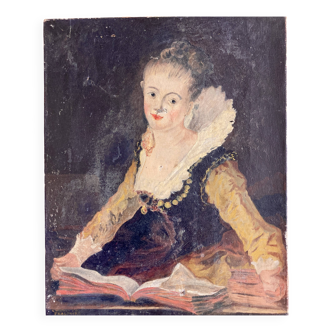 Tableau - Portrait de femme dans le goût du XVIIIe