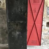 Riveted cloakroom converted into storage cabinet - early twentieth century