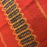 Beautiful Polish Folk Rug, Bedspread From The 1960s, Natural Wool.