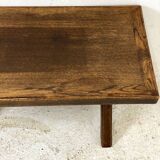 70's Brutalist Coffee Table Solid Oak