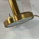 Art Deco mushroom table lamp, powdered pink Clichy glass