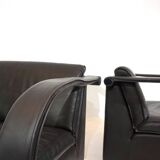 Ensemble de salon en cuir Otto Zapf Arcona pour collection d'art