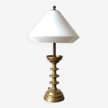 Lampe de Table Empire Art Nouveau en Laiton