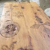 Table basse art populaire Suisse 1900