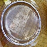 Vintage smoked glass plates