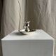 Pair of small antique silver-plated candlesticks D12 H8