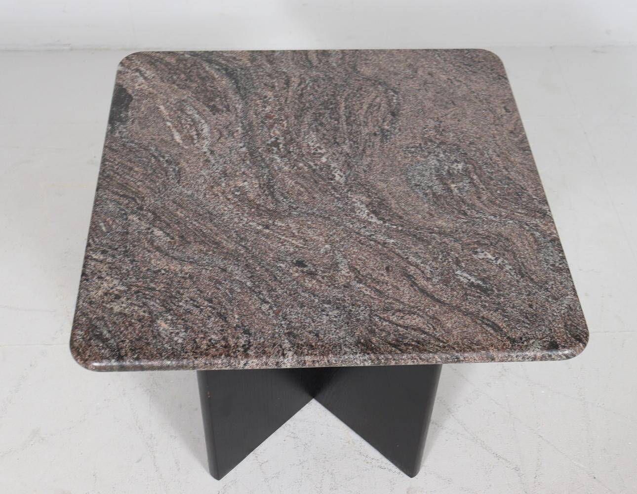 Coffee table made of granite and wood, Italy 1980s.
