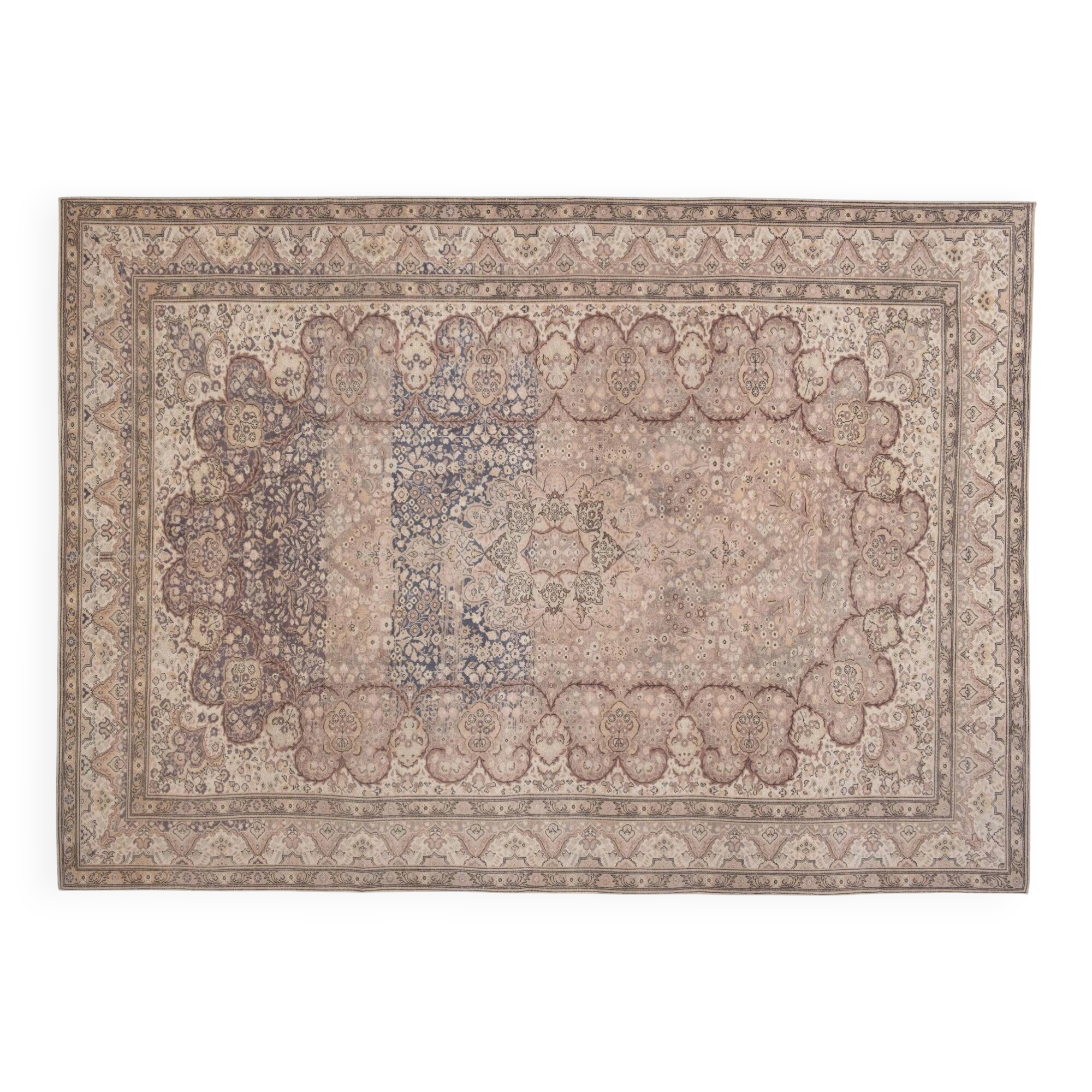 Vintage Turkish handmade rug 212x294 cm