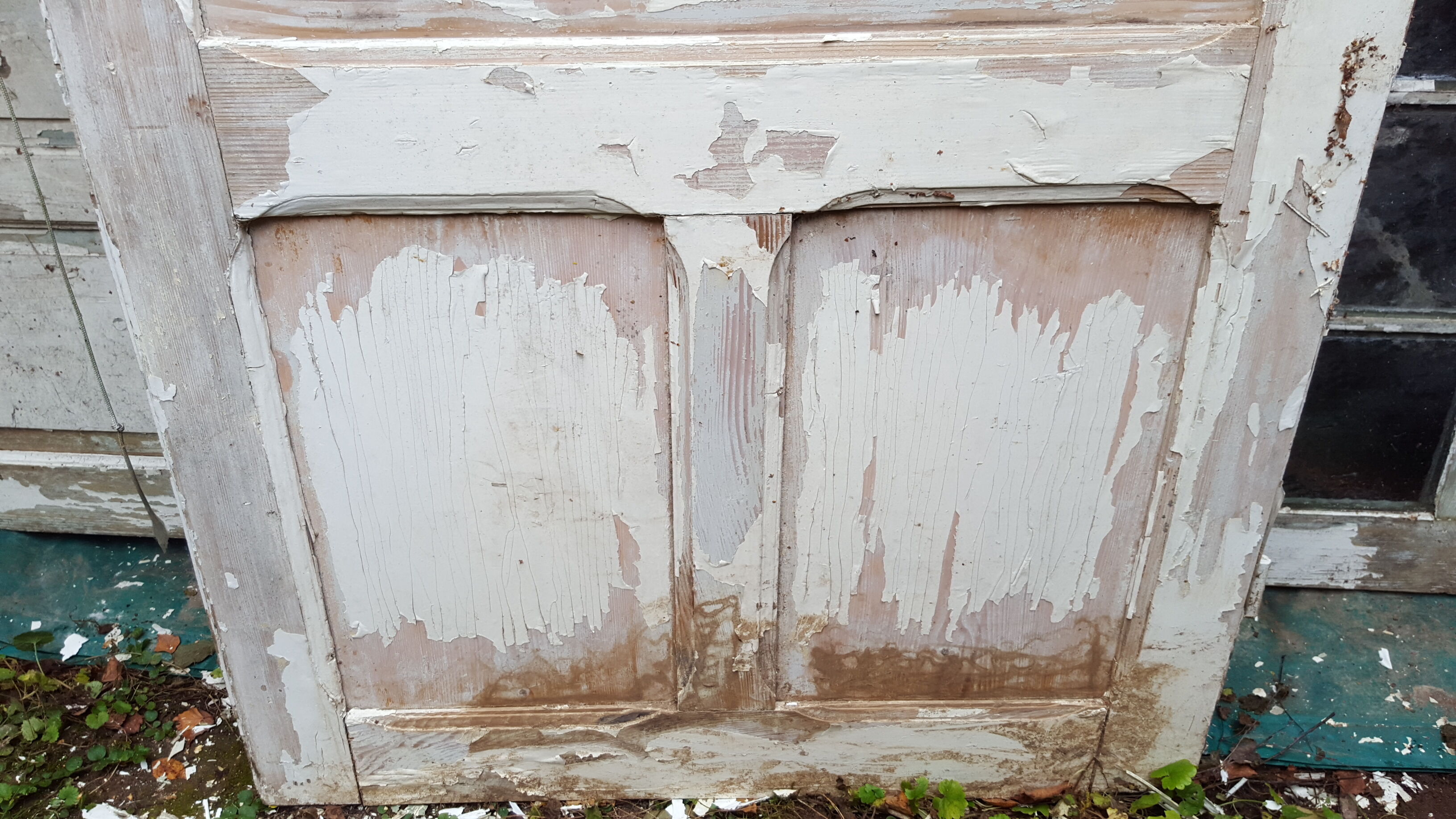 Old door beautiful patina height 208 cm