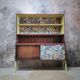 Vintage asymmetrical sideboard with compass legs