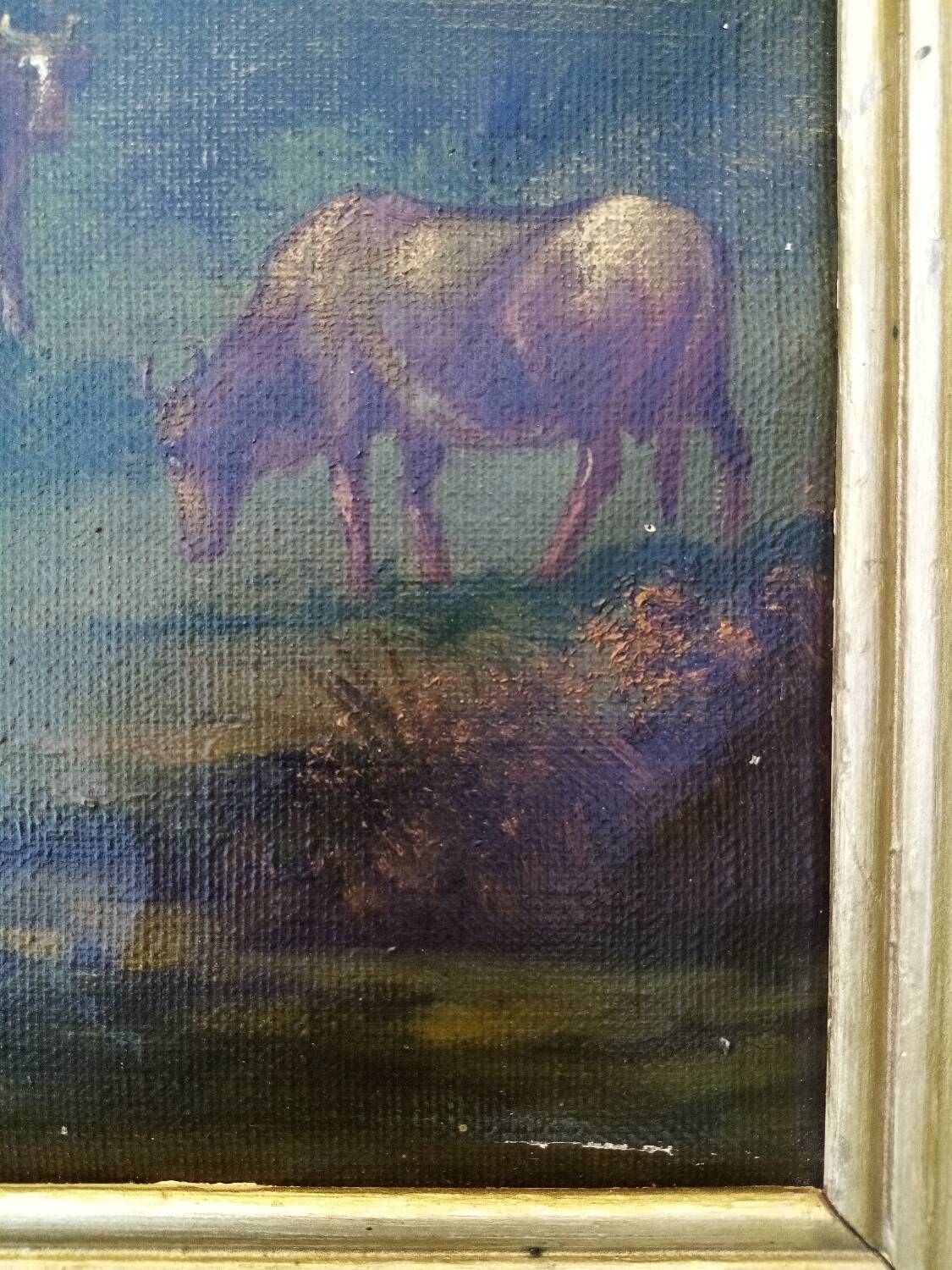 Farm landscape scene painting