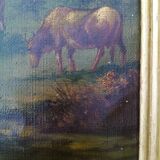 Tableau scene paysage de ferme