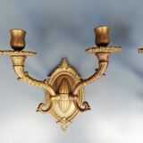 Pair of neoclassical bronze sconces