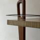 Mid-century honey wood bar trolley, French design 1950s