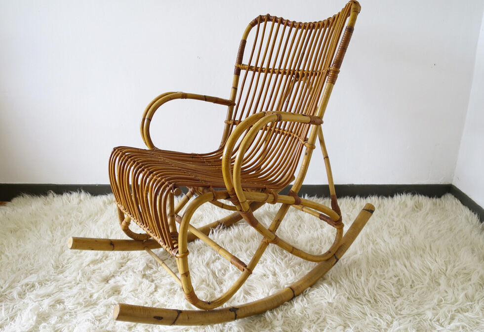 Rattan rocking chair
