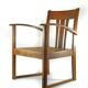 Fauteuil en chêne Art Nouveau antique Autriche / Allemagne vers 1910