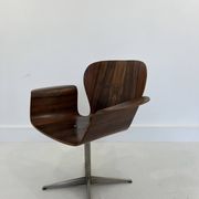 Mid-Century Plywood Focus Chair by A. Belokopytoff for Westnofa