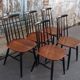 Set de 5  chaises scandinave Fanett d'Ilamri Tapiovaara