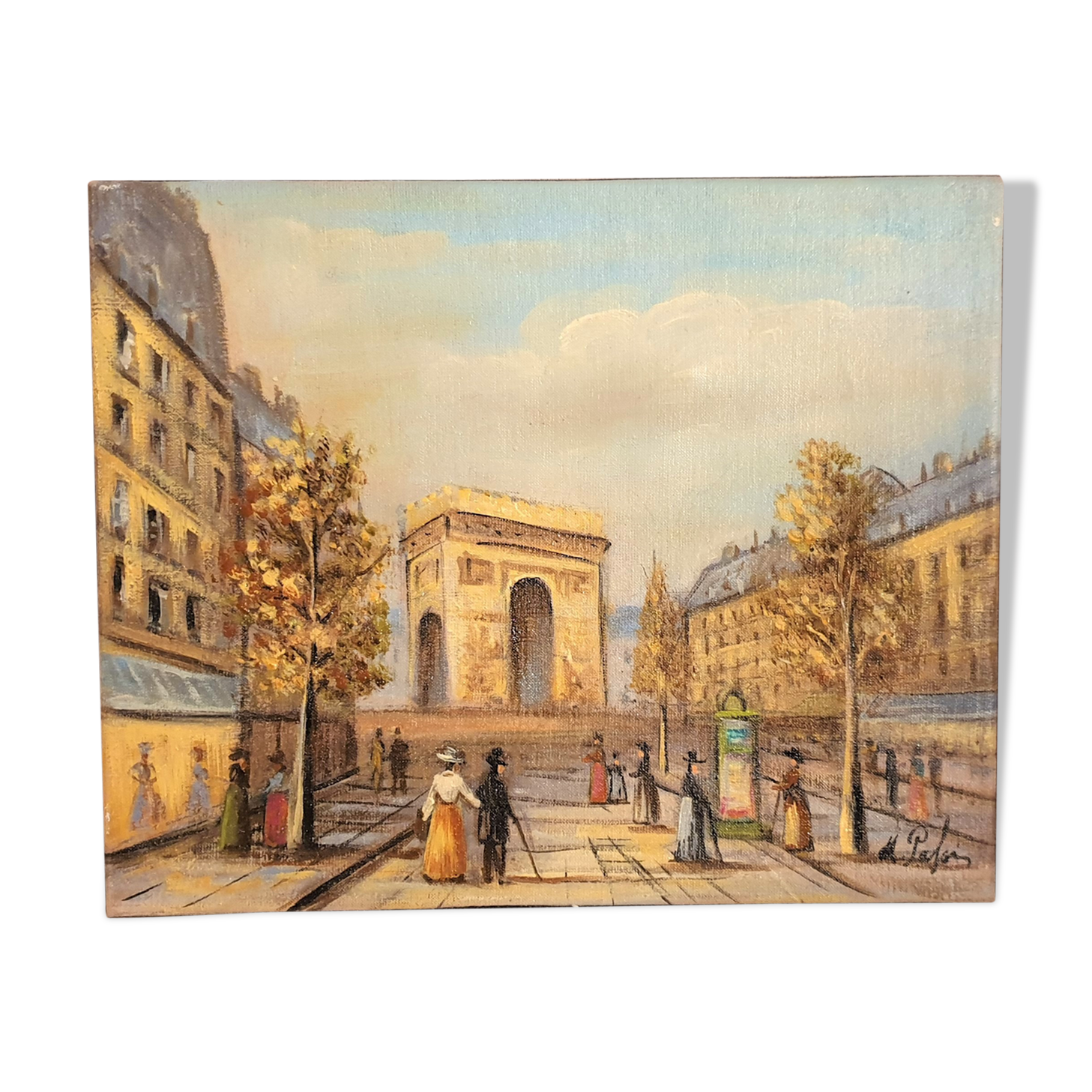 oil on canvas by French painter Michel PABOIS - Paris - L'Arc de Triomphe