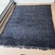 Moroccan Berber rug Beni Ouarain black with white spots 254 x 205 cm