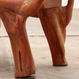 Robust armchair made of recycled wood