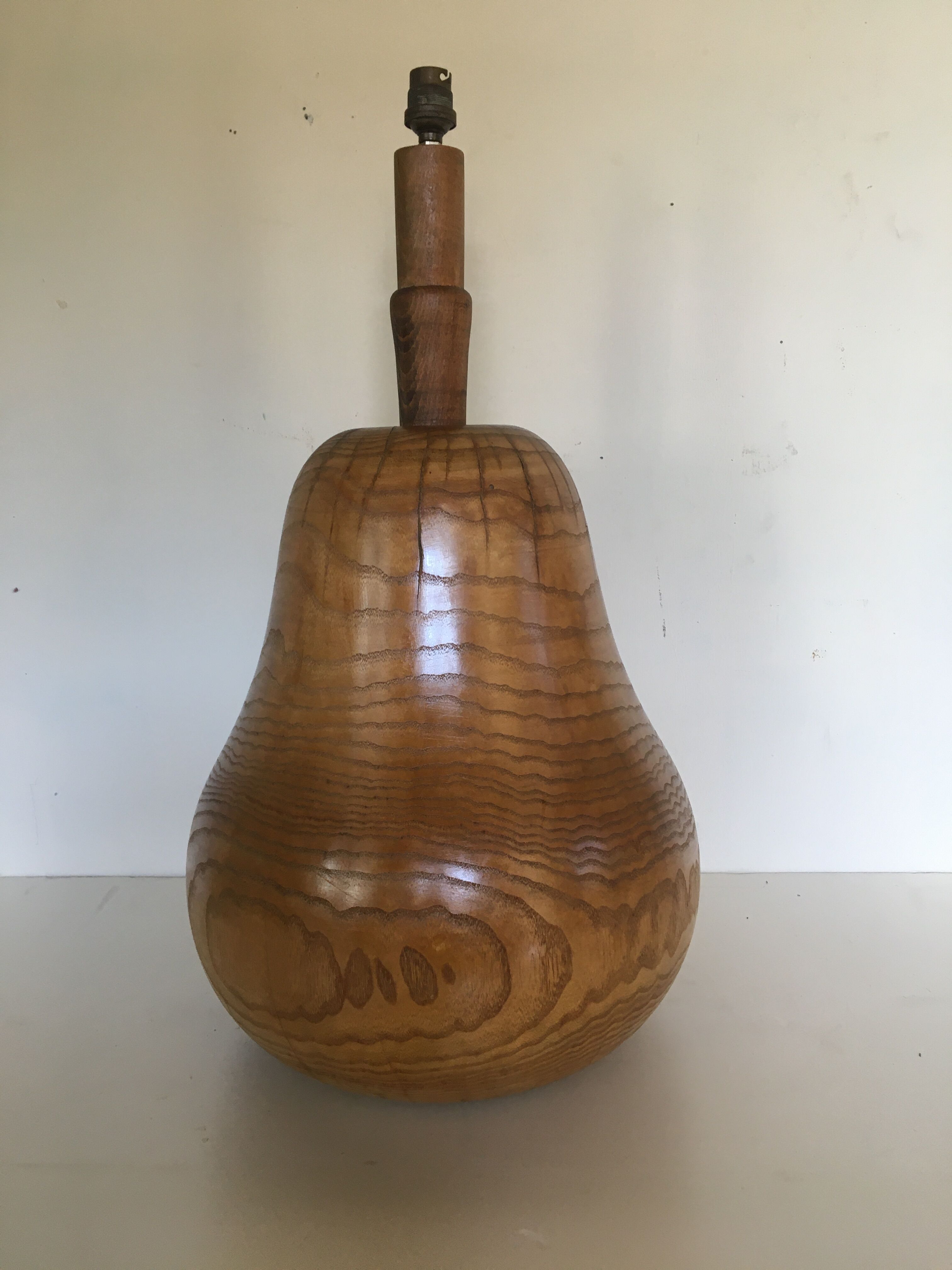 Solid wood lamp 1970