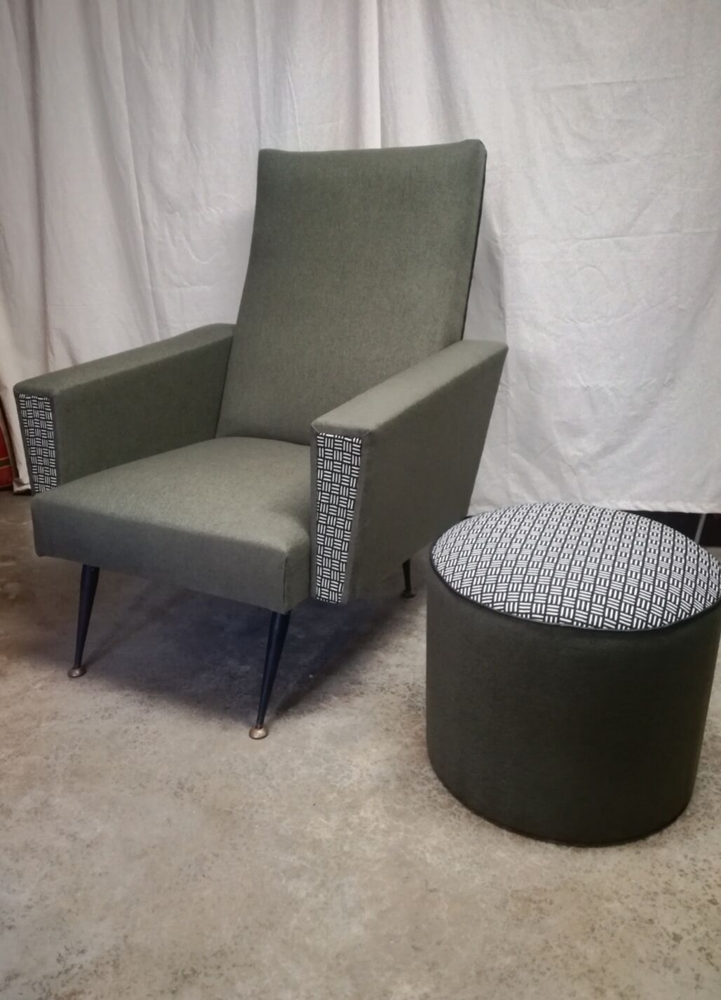 Authentic Renovated rockabilly armchair