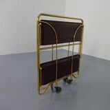 Vintage rosewood tea cart from Gerlinol, 1970s.