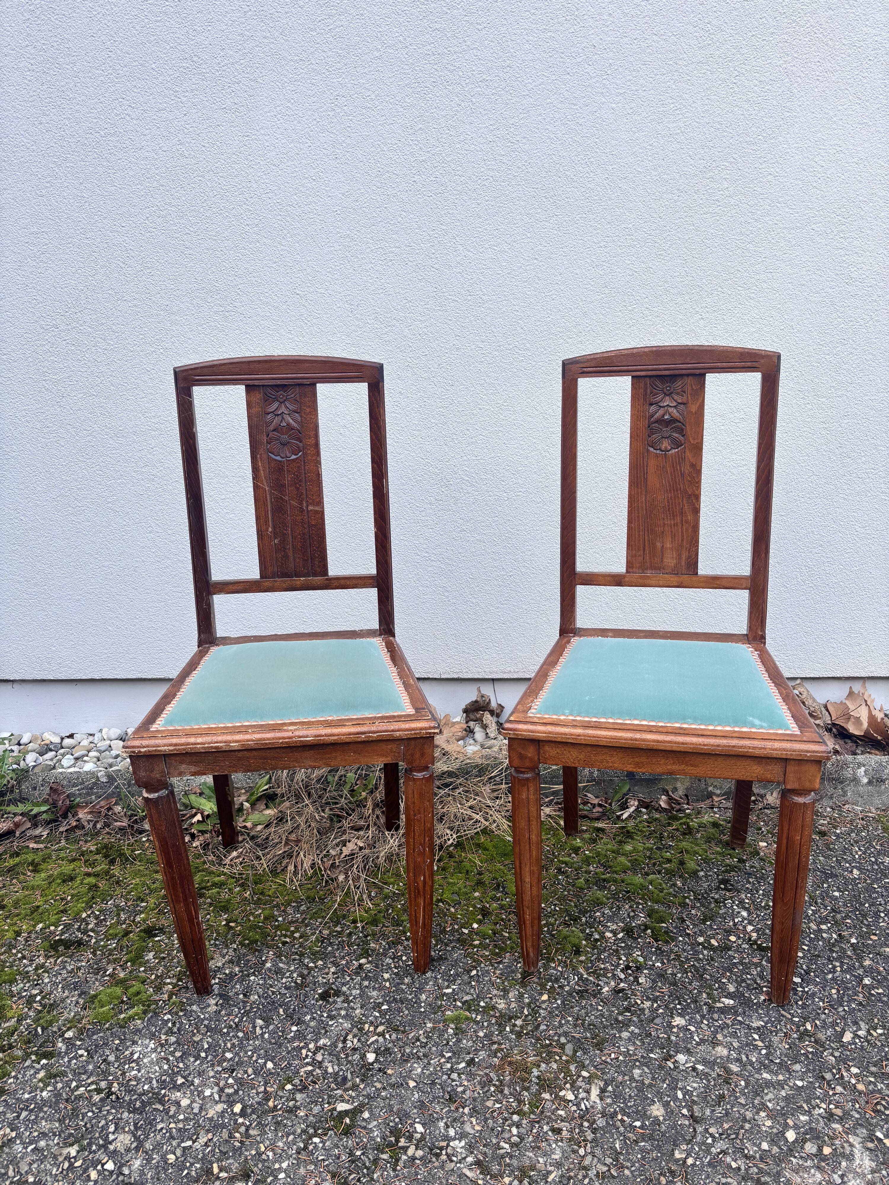 Pair of Art Deco chairs