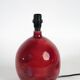 Ceramic lamp foot ox blood
