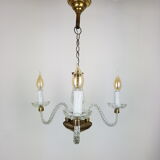 Chandelier branch 3 twisted  Murano
