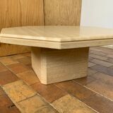 Travertine coffee table