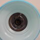 suspension opaline bleu monte baisse vintage 1970