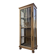 19th-century English pine display cabinet