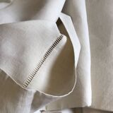 2 draps en lin blanc cassé 230cmx330cm