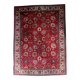 Tapis en laine Tabriz antique, motif floral Shah Abbasi sur tout le tapis, champ cramoisi, vers 1920 — 303 × 403 cm — 1C1278