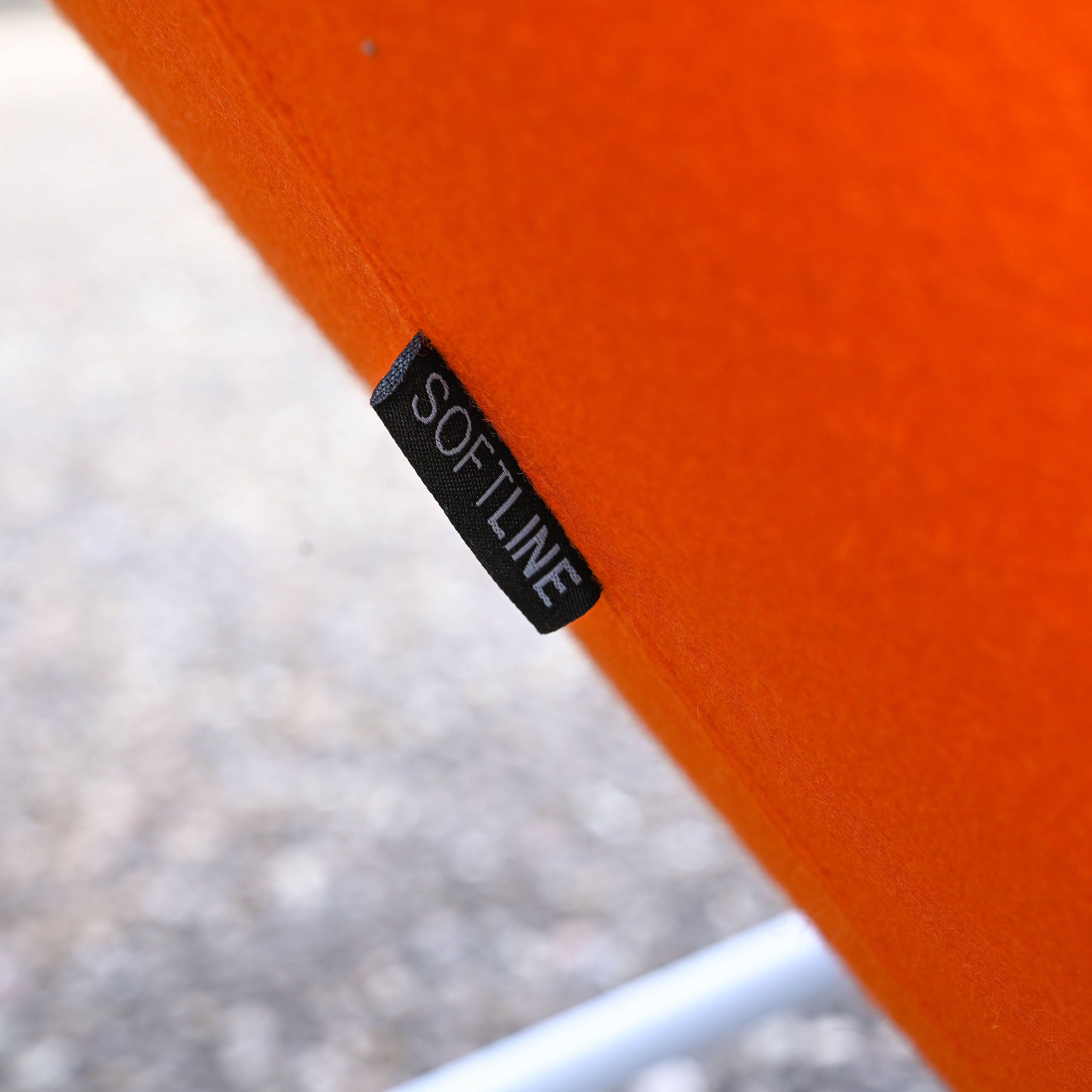 Havana Wing Chair in orange Divina fabric designed by Busk & Hertzog in 2013