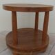 Chic style coffee table with double solid wood tops