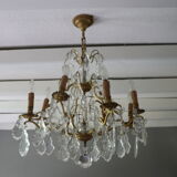 Bronze and Crystal chandelier