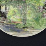 Gien, De Paris à Giverny, assiette à canapés