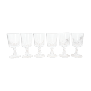 6 verres à vin blanc