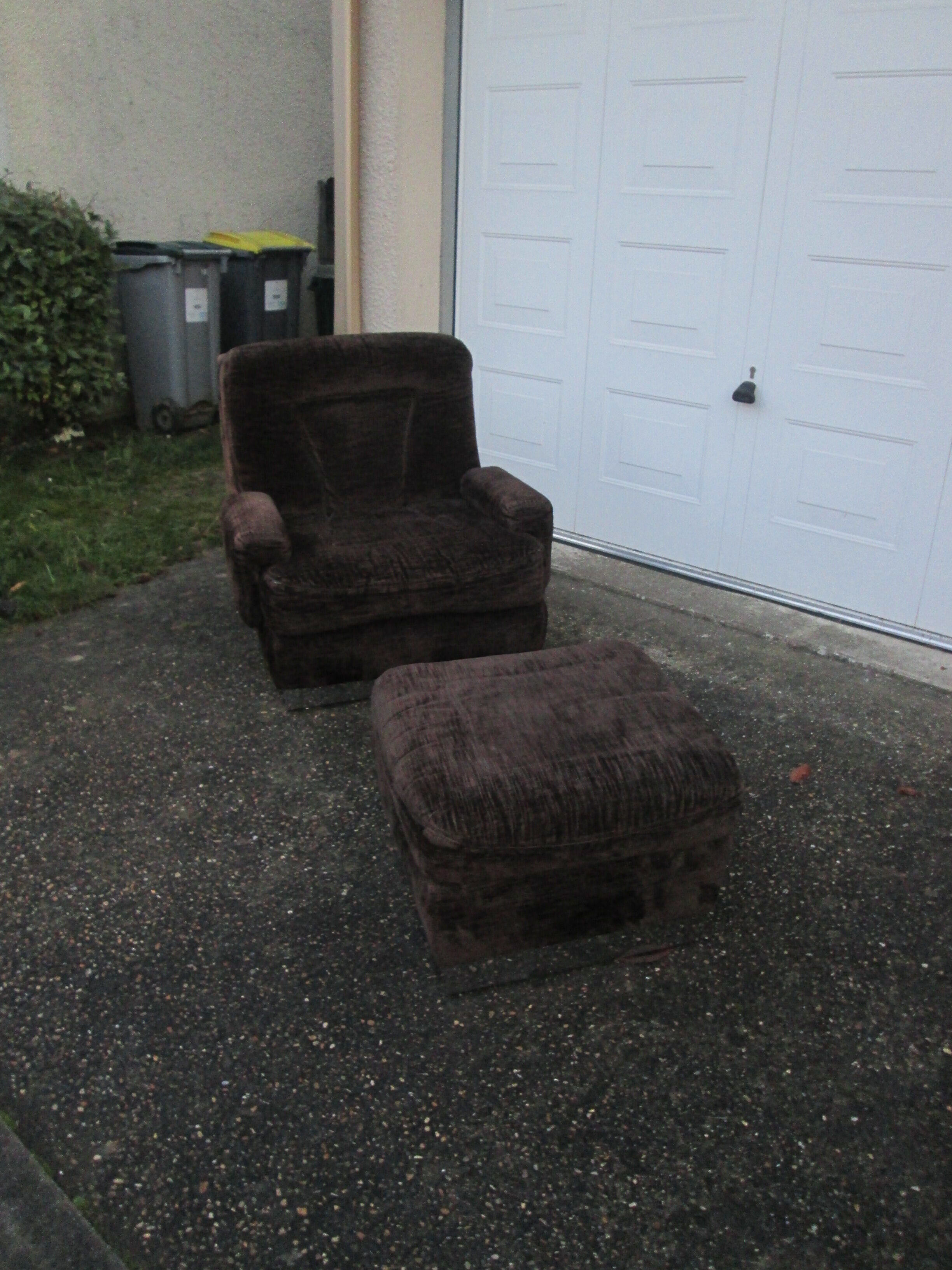 Armchair and footrest 1970