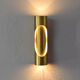 Mid Century Modern Space Age Brass Sconce by Marca SL Spain, 70s