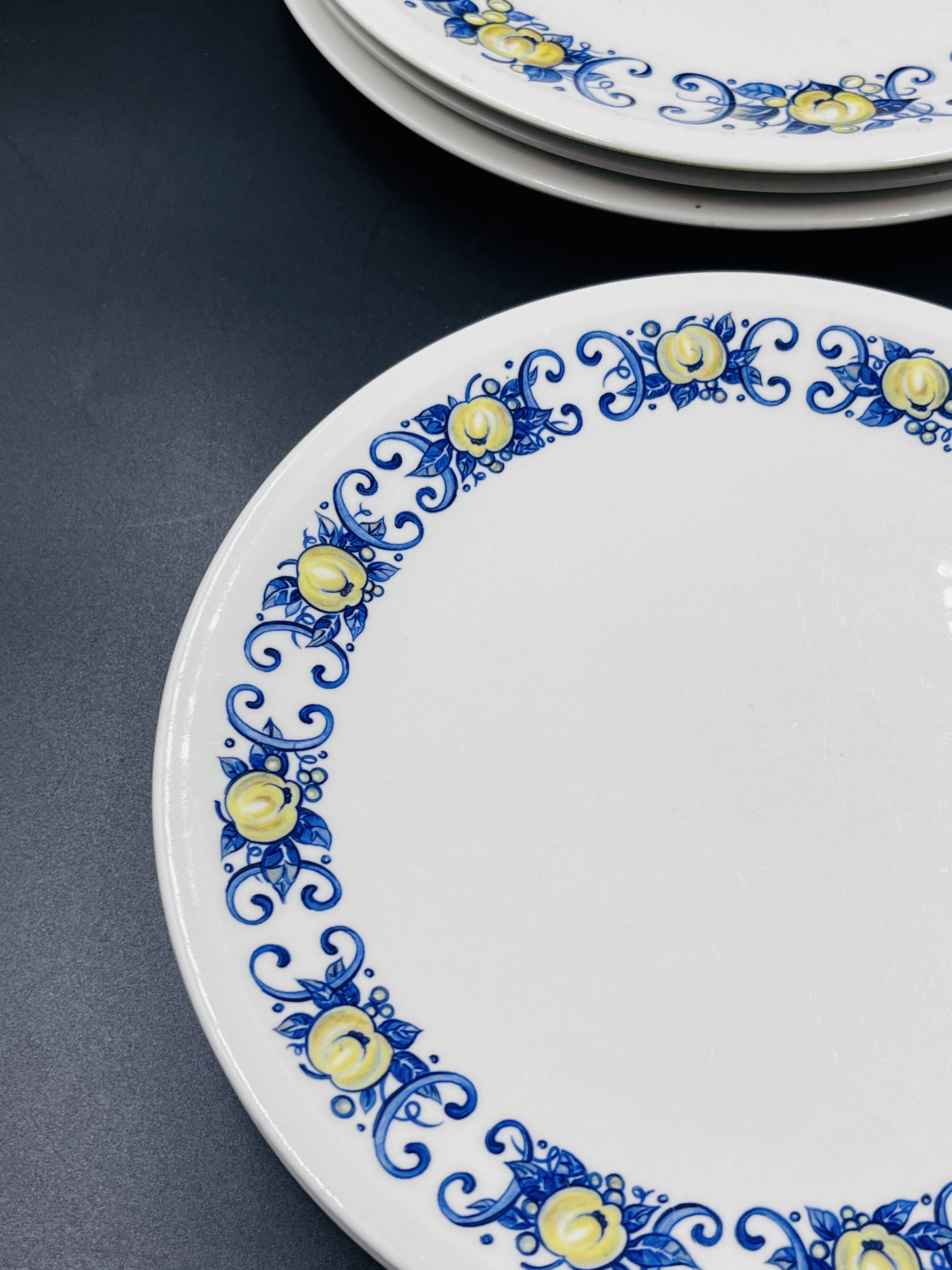 Set of 9 vintage Cadiz plates – Villeroy & Boch – 1960s–1970s