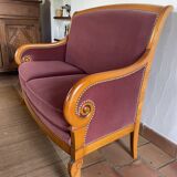 Louis Philippe - Louis XV style bergère sofa